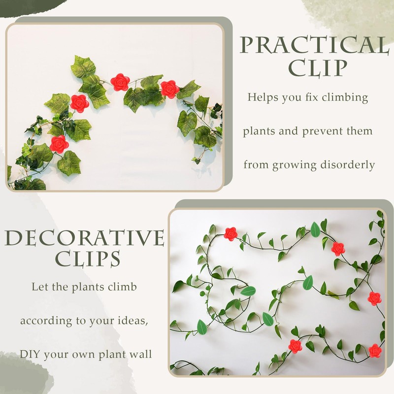 Colingmill 60 Pcs Plant Climbing Wall Fixture Clips with 60