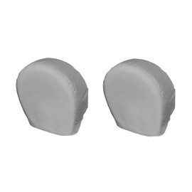 Explore Land Tire Covers 2 Pack - Tough Tire Wheel Protector for Truck, SUV, Trailer, Camper, RV - Universal Fits Tire Diameters 23-25.75 inches, Charcoal