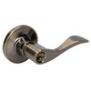 Lock 20MA Manija tubular curva función entrada y recámara, latón