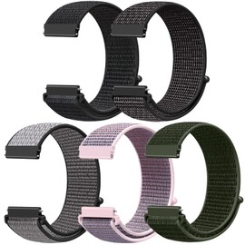 AVOD Nylon Loop Quick Release Watch Bands - Choice of Width - 18mm 19mm 20mm 22mm 24mm, Nylon Sport Loop Adjustable Breathable Watch Bands Replacement Strap for Women Men