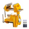 Dazefree Bench Vise, 360° Swiveling Articulating Vise, Clamp-On Vise for