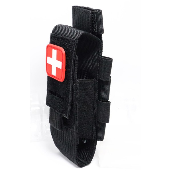 SXJWISHES MOLLE - Soporte de torniquete médico para cinturón elástico, accesorios para IFAK Funda NAR Kit TP Soporte táctico de primeros auxilios Kit de herramientas de supervivencia militar