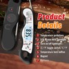 Meat Thermometer, IP67 Waterproof Digital Meat Thermometer with Backlight, Hold