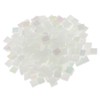 DAMMAIDDAO 250 Pieces Colorful Square Vitreous Glass Mosaic Tile Pieces Supply 10x10mm, Bright White, S, Glass / DAMMAIDDAO 250 조각 다채로운 광장 유리질 유리 모자이크 타일 조각 공급 10x10mm, 밝은 흰색, S, 유리