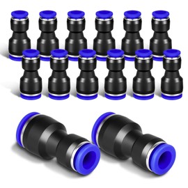 AOOWU 12-Piece 8-10 mm Pneumatic Quick Push-in Connection Kit for Air Hoses, Pneumatic Connection Pipe Reducer, Push to Connect Straight Reducer for Connecting Fittings
