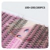ANNAFRIS Eyelash Extensions, 10D + 20D Eyelash Clusters, 280 Pieces,