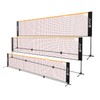 Zicon Portable Tennis Net,Stainless Steel Poles Badminton Net Set Adjustable