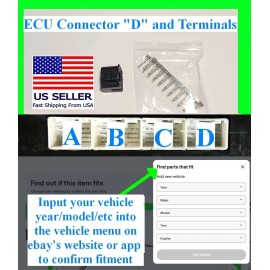 ECU D Connector fits Subaru WRX 2006-2014 Plug Turbo ECM Computer Pin Terminal