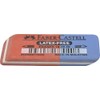 Eraser for Lead/Coloured Pencils, red/Blue, 50 x 18 x 8