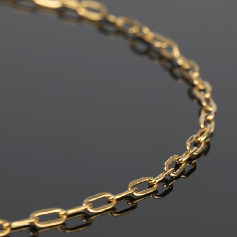 UMAOKANG 16.4 Feet Gold Plated Chain for Jewelry Making Stainless