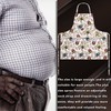 LOLOMLO Oversize Canvas Cotton Apron, Extra Large Aprons with 2
