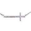 ZIKLARS Bohemian Garnet Cross Necklace