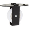 Merriway® BH02120 Single Upright Pulley with Wheel - Black