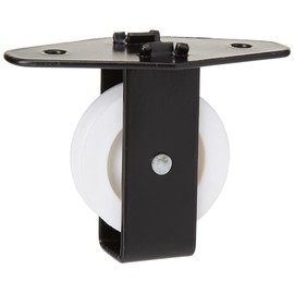 Merriway® BH02120 Single Upright Pulley with Wheel - Black