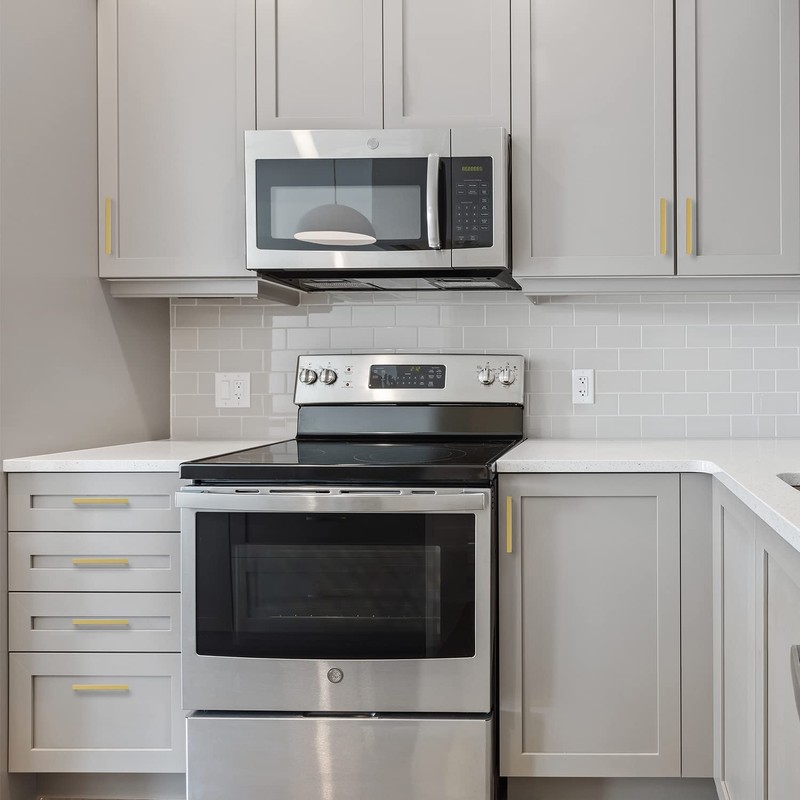 Ravinte 30 Pack 5 Inch Square Cabinet Handles Brushed Brass