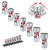 Titan 66860 7-Piece 1/4-Inch Drive SAE Auto Flex Universal Socket