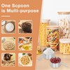 Stainless Steel Measuring Cup Square Handle Measuring Spoon with Scale
