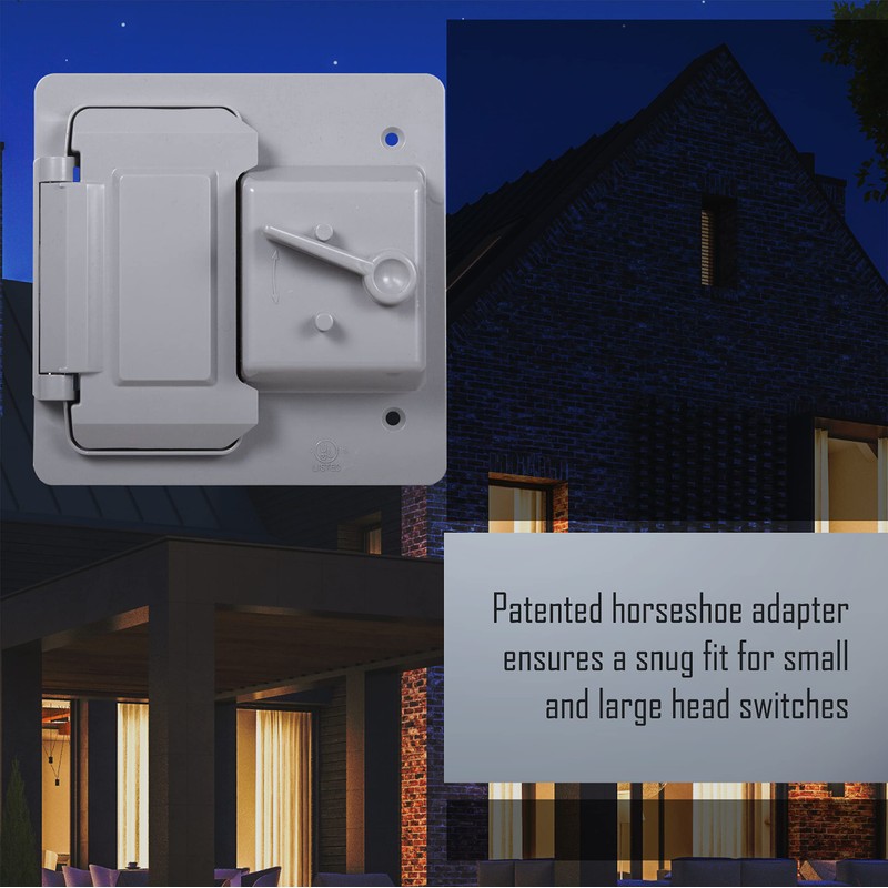Bell PTC521GY 2-Gang Weatherproof Switch and Outdoor Outlet Cover, Gray
