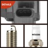A-Premium Set of 4 Ignition Coil Pack and Iridium Spark