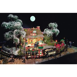 Lemax Christmas Village Straight Track For Christmas Express Set Of 2 - 34685