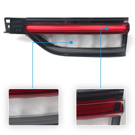 Huray Right Inner Tail Light Fit for Jeep Grand Cherokee 4-Door 2022-2025 RH LED Taillight Rear Brake Lamp Assembly OE Style Accessory Replacement for CH2803122 68377974AD (Passenger Side)