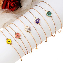 Flower Point Mask Strap Glasses Strap Glasses Chain Disposable Mask Mask Strap Fashion Necklace Glasses Necklace Mask Necklace Sunflower Flower 4ea