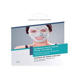 Face mask with bubbles, cleans the skin deep