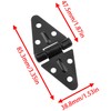 Lovelysp Triangle Flat Hinge Door Hinge Triangular Gate Hinge Shed