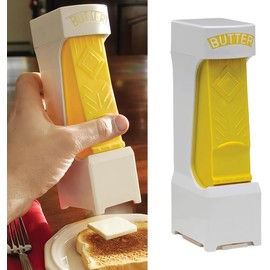 Butter Cutte, Simple One Click Stick Butter Cutter - Butter Cheese Cutter - Butter Dispenser to Store Butter for Making Bread, Cakes, Cookies. (Yellow)