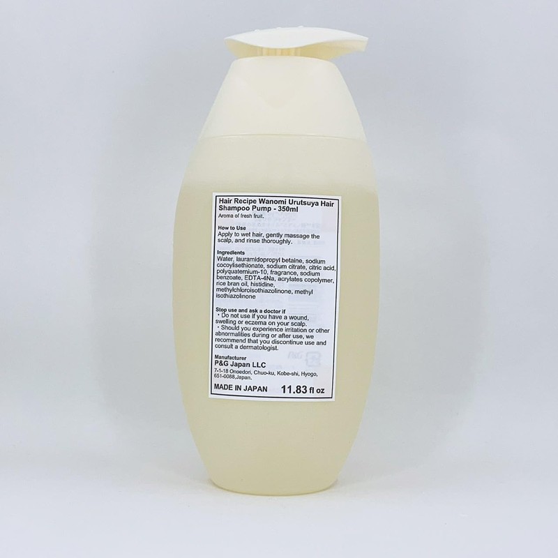 Hair Recipe Wanomi Urutsuya Hair Shampoo Pump - 350ml