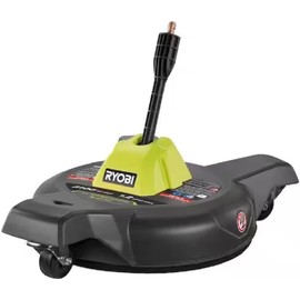 RYOBI 12 in. 3100 PSI Electric Pressure Washer Surface Cleaner with Caster Wheels (Renewed)