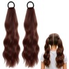 Clip in Ponytail, 2 Pack Dark Brown Ponytail Extensions, Human