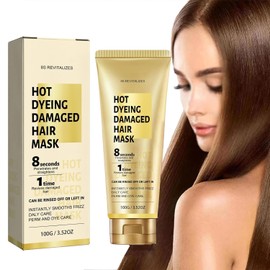 Mascarilla Capilar 8s Revitaliza el Tinte en Caliente Mascarilla para Cabello Dañado Tratamiento Profesional de Keratina Mascarilla Capilar Alisa el Encrespamiento al Instante Cuidado Diario Permanente y Tinte Acondicionador Reparador