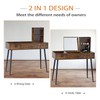 soges Vanity Table with Flip Top Mirror, 2 Drawers &
