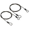 PATIKIL Security Steel Cable 2.5mm x 1m/3.28ft Coated Luggage Lock