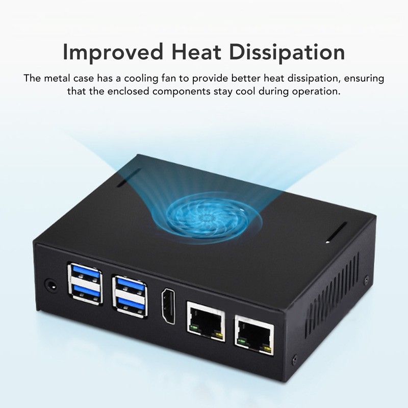 Metal Case with Cooling Fan IP30 Protection Better Heat Dissipation