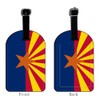 Nicokee Arizona Az Home State Luggage Suitcase ID Tag-Textured Star