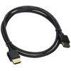 QVS HDT-3F Shielded Video/Audio/Network Cable, HDMI, Black