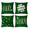 St Patricks Day Throw Pillow Covers 18x18 Set of 4
