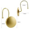 Ganchos decorativos para cortina de ducha, anillos de ducha de