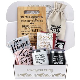 House Warming Gifts New Home, Best Housewarming Gift 2025 Basket for Couple Women Men Homeowner, Perfect New Home Gift Ideas for Neighbor, Closing Gifts for House Buyers, First Apartment Present Set