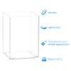 QWORK® Pack of 2 Acrylic Pen Holders, Brush Storage, Transparent