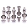 1/4-20 x 3" Stainless Steel Carriage Bolts with Hex Nuts