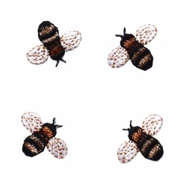 Unbranded #5171B Lot 4Pcs Bee Hornet Jacket Bumblebees Embroidery Iron On Applique Patch