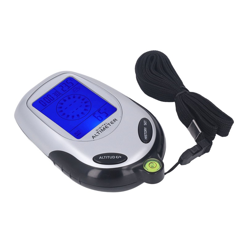 6 in 1 Altimeter Barometer Digital Display Multifunctional Thermometer Clock