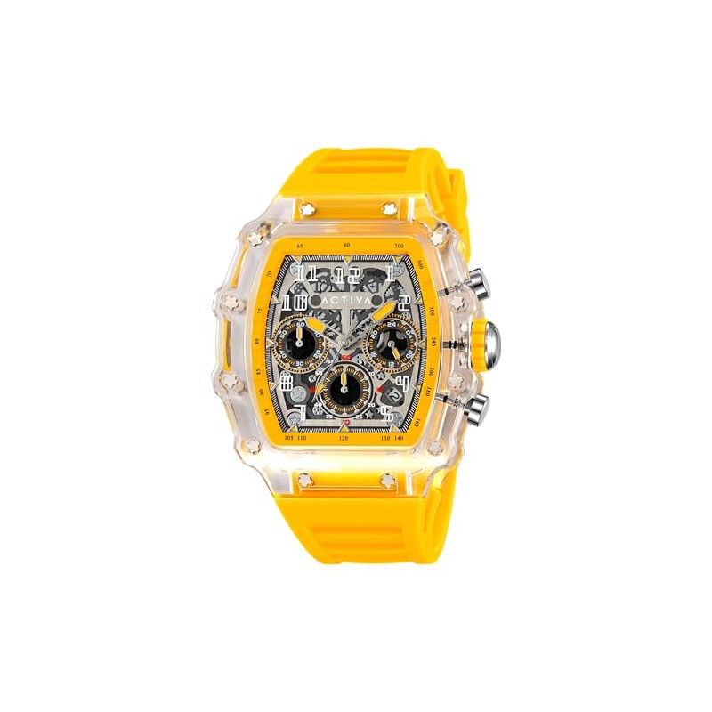 Invicta Essentials Men 44.3mm PC Yellow + Transparent White Not