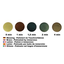 Patination fluid (250 ml)- Copper & brass ager - Ageing solution - Patina paint – Make Antique brass & copper - Darkening solution - Aging solution - Finsih for brass & copper - Antique paint effect