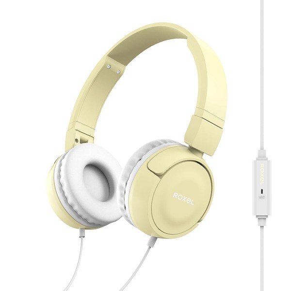 Roxel RX110 Lightweight Wired Foldable Headphones with Mic & Volume