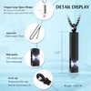XSMZB Crystal Cremation Urn Jewelry Cube Memorial Ashes Necklace Pendant