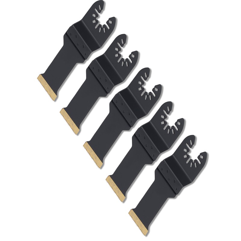 5Pcs Oscillating Tool Saw Blade Multifunctional Professional Titanium Plated Multitool